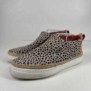 HEYDUDE Peyton Women's US 10 Beige Cheetah Casual Slip-On Platform Sneaker Shoes
